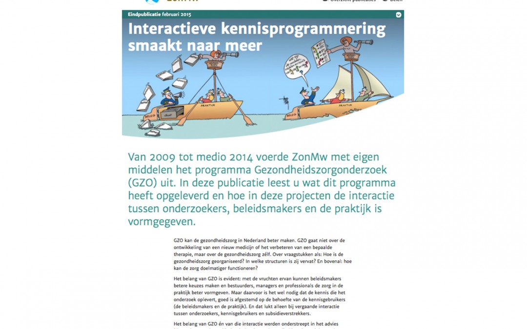 ZonMw website kennis